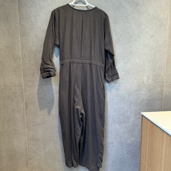 Black Crane Flannel Jumpsuit size xs - Picture 4 of 7